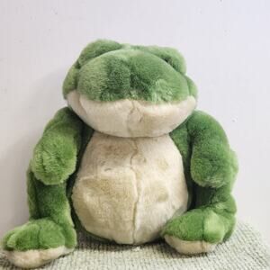 Vintage 1998 Wishpets “Prince” Plush Frog 8-9in Stuffed Animal soft!